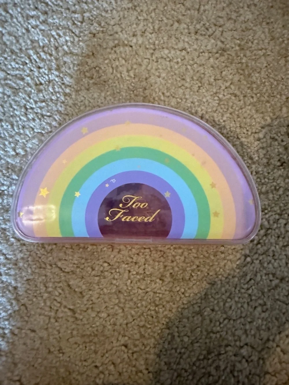 Two Faced Rainbow makeup pouch